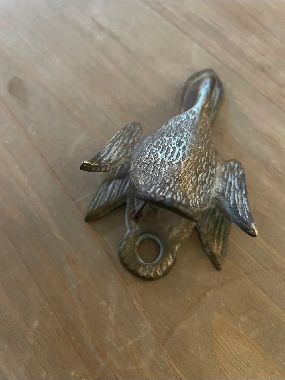 Decorative Brass Duck Wall Hook - Antique Brass Finish letter holder
